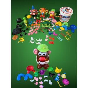 Vtg Giant Hasbro Lot 140+ of Mr Potato Head Disney Vader Star Wars Silly Parts